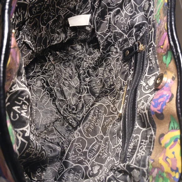 Betsey Johnson Floral Tote Bag - Gold and Multicolor - Picture 9 of 16